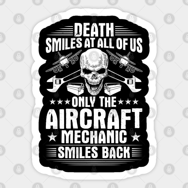 Aircraft Mechanic Aviation Maintenance Technician Sticker by Krautshirts